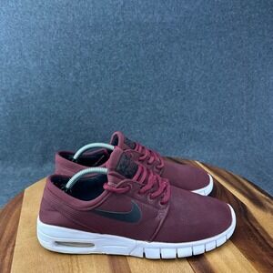 Nike SB Stefan Janoski Max Burgundy Kids 6.5Y Womens 8 905217-601
